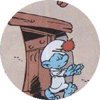 Image d'un schtroumpf somnambule.