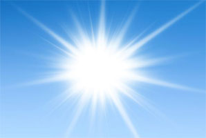 Photo du Soleil en plein jour.